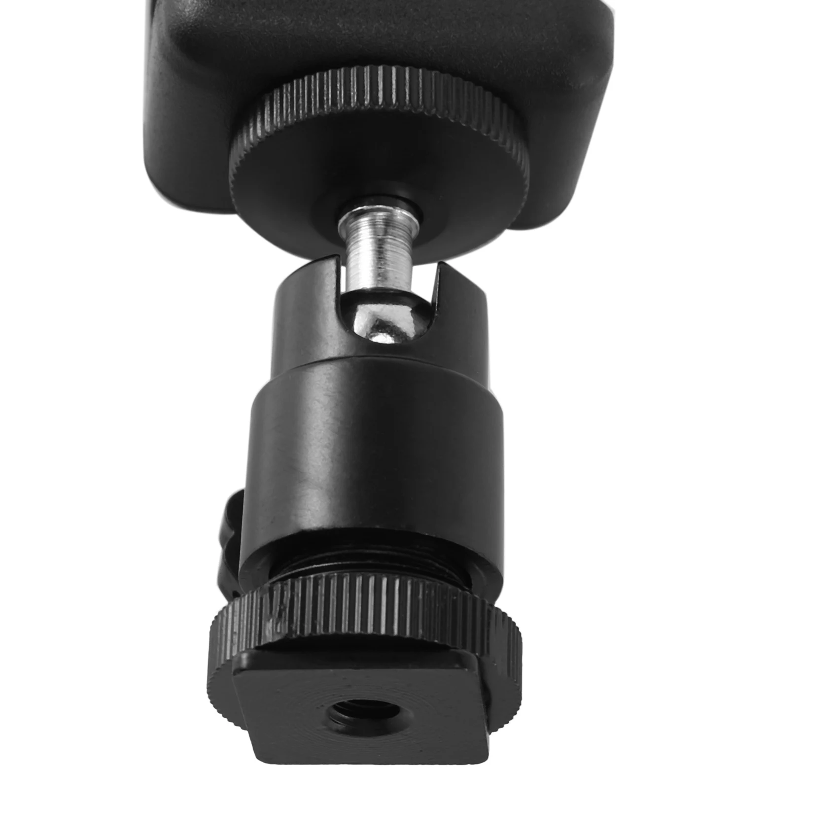 A01K-2 In 1 Mobile Phone Clip Holder 360 Ball Head Hot Shoe Adapter Mount Fit For Dslr Slr Camera