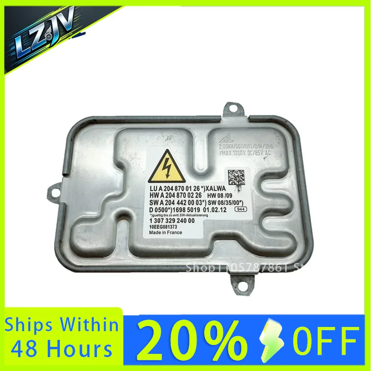 LZJV Original Xenon Headlight Ballast D1S A2048700126 130732924000 For Mercedes W204 C Class C350 C300 C250 2010-2013