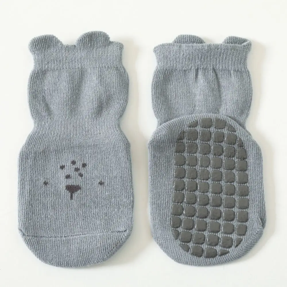

5Pairs Walking Socks Non-slip Baby Floor Socks Breathable Soft Newborn Cotton Socks Kawaii Cute Toddle Step Socks Boys Girls