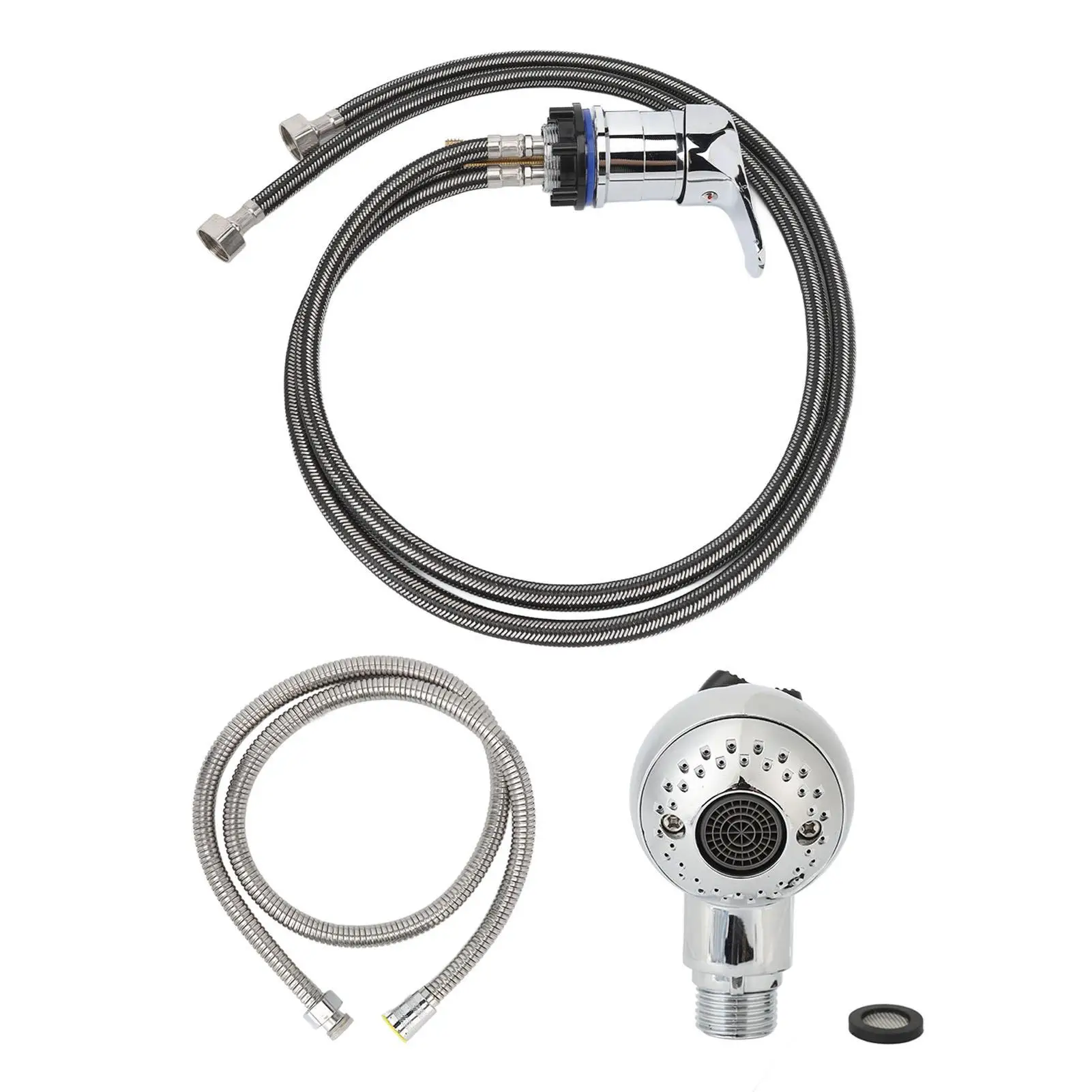 

Высококачественный смеситель для шампуня из цинкового сплава с герметичным распылителем, хромированный керамическим сердечником для парикмахерского использования