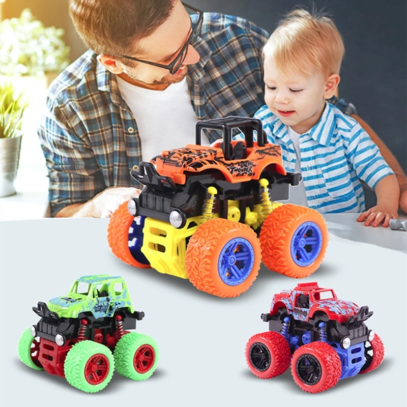 

Upgrade Toys Car Four-wheel Drive off-road Vehicle Stunt Dump Cars Inertia Car Boy Toy Car Dinosaur Children Toy Gifts