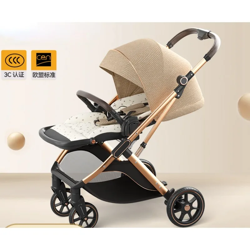 Baby strollers, portable folding children, high-view baby strollers,