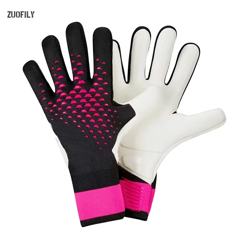 Guantes de portero de fútbol de látex para niños y adultos, guantes de Entrenamiento de fútbol, antideslizantes, resistentes al desgaste, guantes de portero