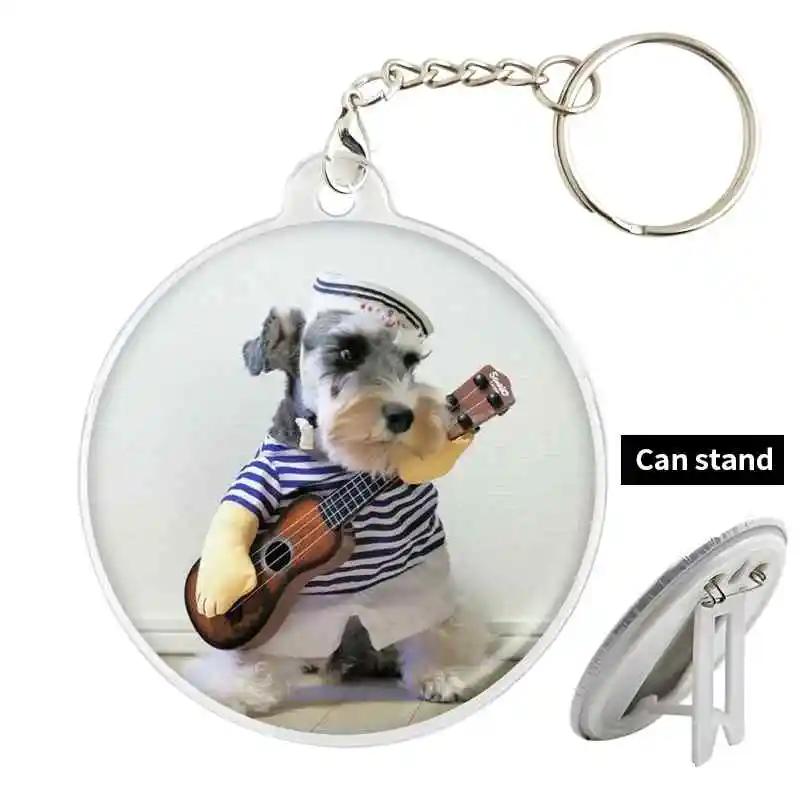 Bo Mini Schnauzer Badge Brooch anchor Peripherals Pin Fashion Tinplate Jewelry Chest tag Lapel Hat School bag