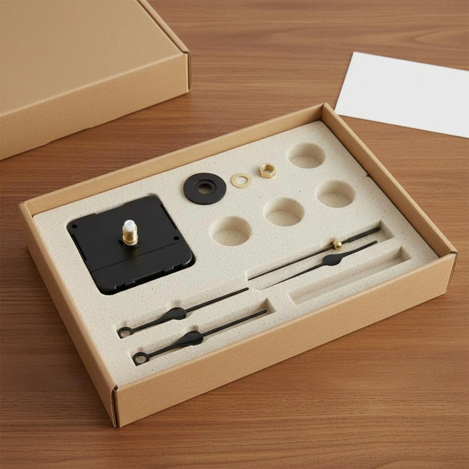 DIY Clock Kit Long Shaft Clock Parts Wall Timepiece Repair Craft Supply Battery Operated for Home Decor