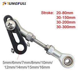 Reciprocating Telescopic Motor Rocker Arm Adjustable Stroke DIY Rocker Lever Eccentric Wheel Reciprocating Machinery Rocker Rod