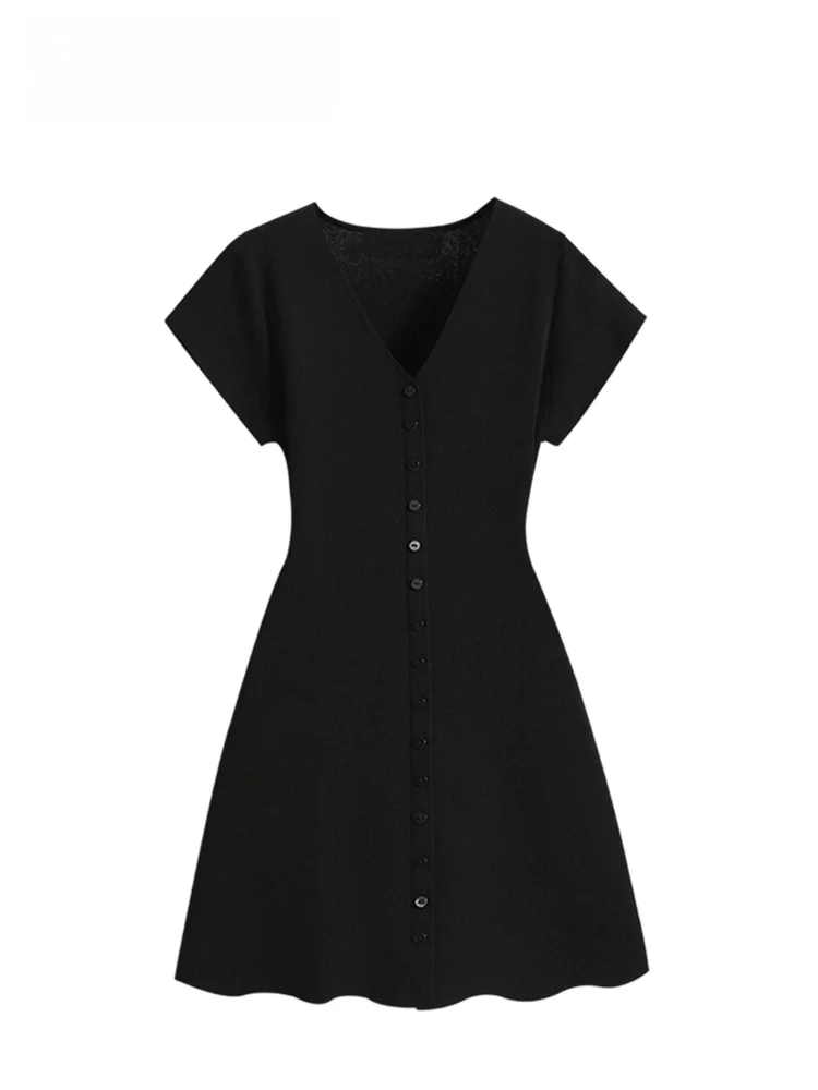 

Loose Black Short Sleeve T-Shirt Women's plus Size Summer New Style Elegant Age Reduction Versatile Cara CLUB Large Size