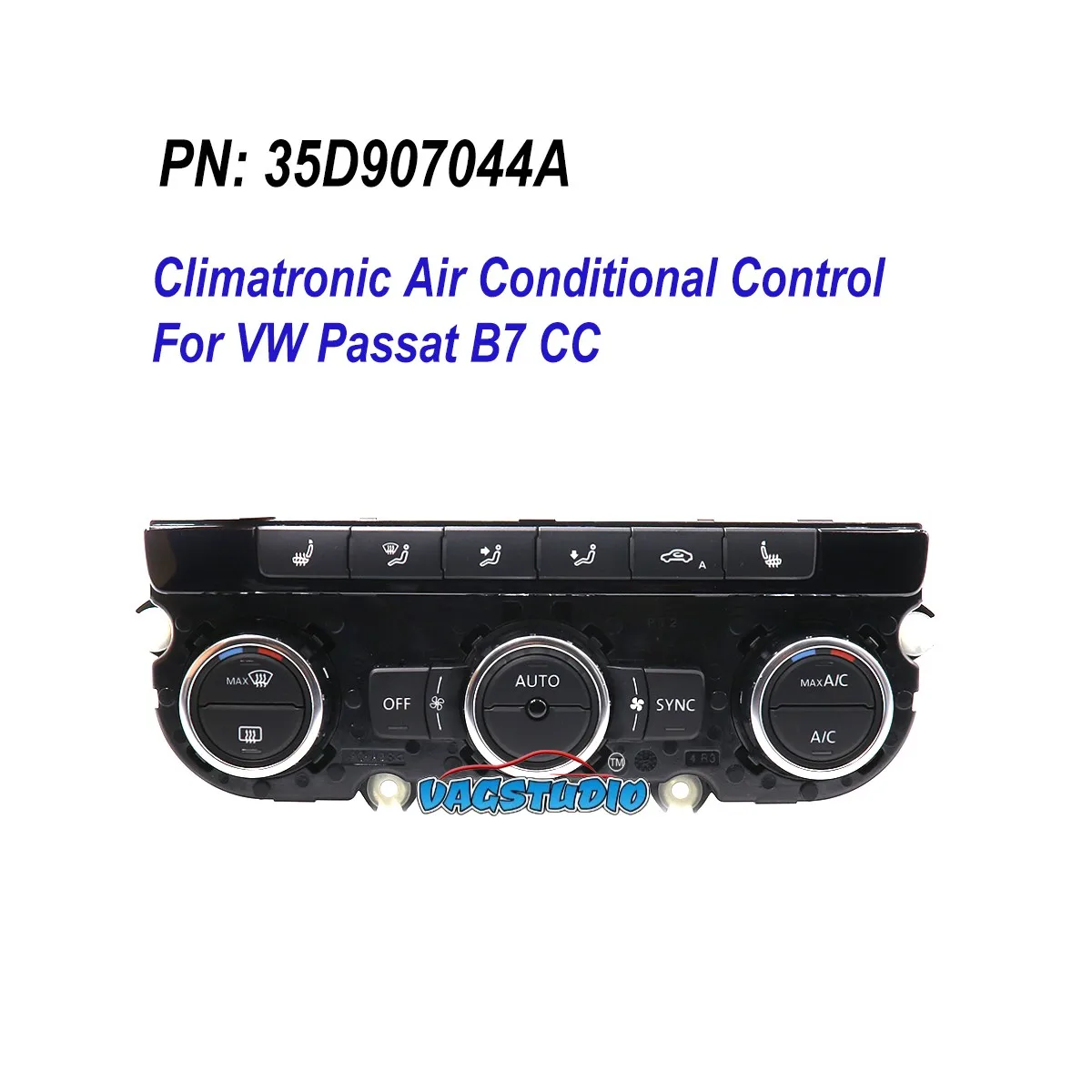 

35D 907 044D Climatronic Air Condition Control Switch Panel AC Seat Heater For VW Passat B7 CC Tiguan Golf 6 35D907044D