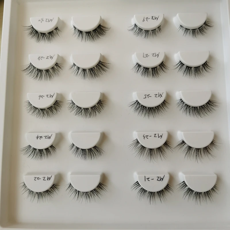 Hot Wholesale 3 Pairs False Eyelashes 3D Faux Mink Lashes Natural Fairy Reusable False Eyelashes Daily Eye Makeup In Bulk