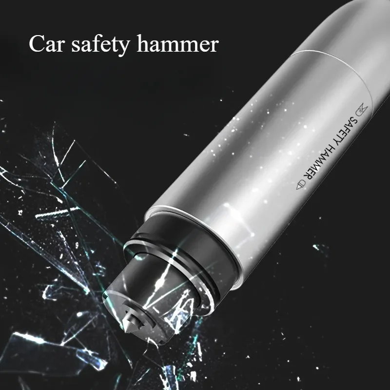 Car Window Glass Breaker Seatbelt Cutter Emergency Tungsten Steel Tip Safety Hammer Auto Rescue Safety Break Hammer