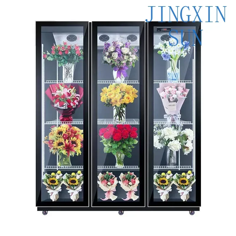 Frische Blumen Kommerzielles Blumenstrauden-Display Gekühlter Kühlschrank Spezieller Blumenschrank mit Blumen