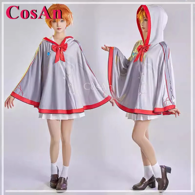 

CosAn Game Genshin Impact Tartaglia Cosplay Costumes Fashion Autumn And Winter For Women's Daily Wear Coat Lovely Cloak New S-XL