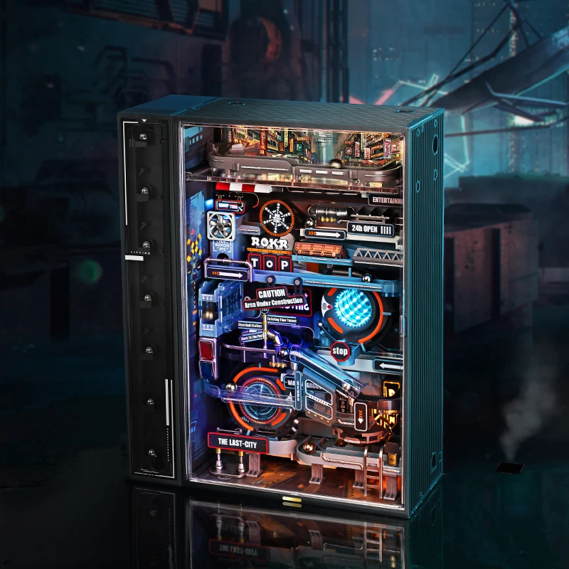 

ROKR Pinball Track Model Assembly Set - The Last City, 3D Adult Puzzle, DIY Miniature Model Set, Ideal Gift for Adults，MR01S