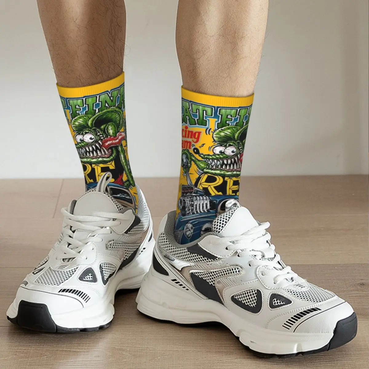 Harajuku Tales Of The Rat Fink 7 Men and Women printing Socks,Windproof Applicable throughout the year Dressing Gift