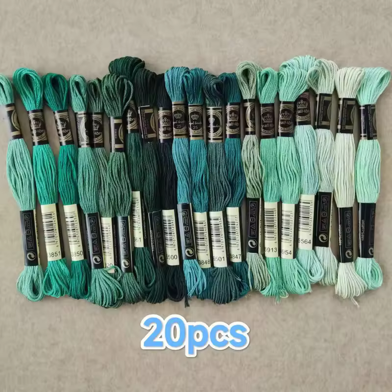 100% Cotton High Quality Cross stitch Floss Embroidery thread  Cross Stitch Embroidery Hand Knitting Sewing Weaving 8m 447 color - Image 9