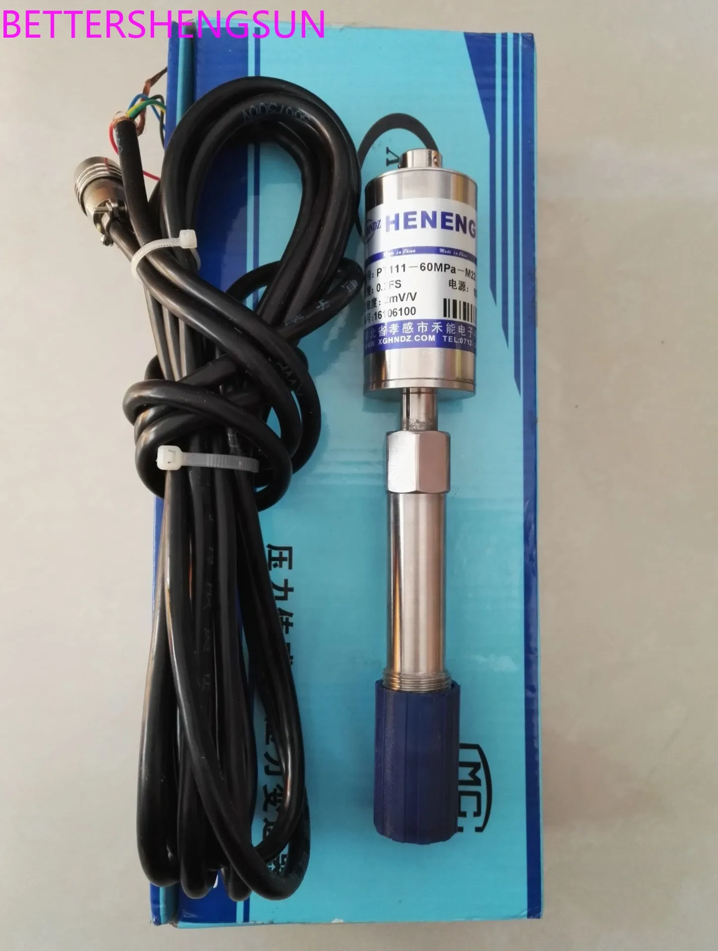 Straight type pressure sensor PT111-60MPA-M22*1.5