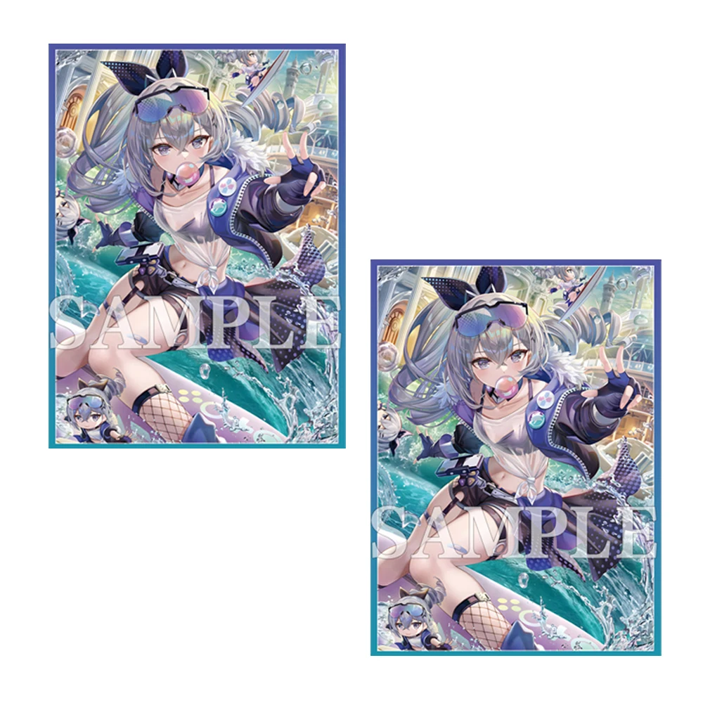 60st Holografische Anime Kaart Hoezen Perfect Fit Mtg/Pkm Ster Rail Zilveren Wolf Kaart Beschermer Voor Ptcg Kaarten Sportkaarten