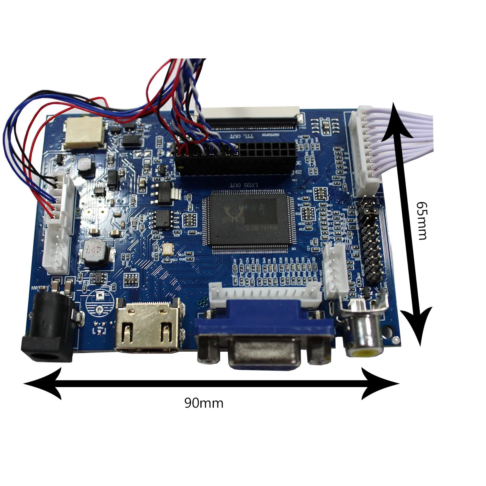 HD MI VGA AV LCD Controller Board For 40Pin LVDS 1366x768 LCD Screen