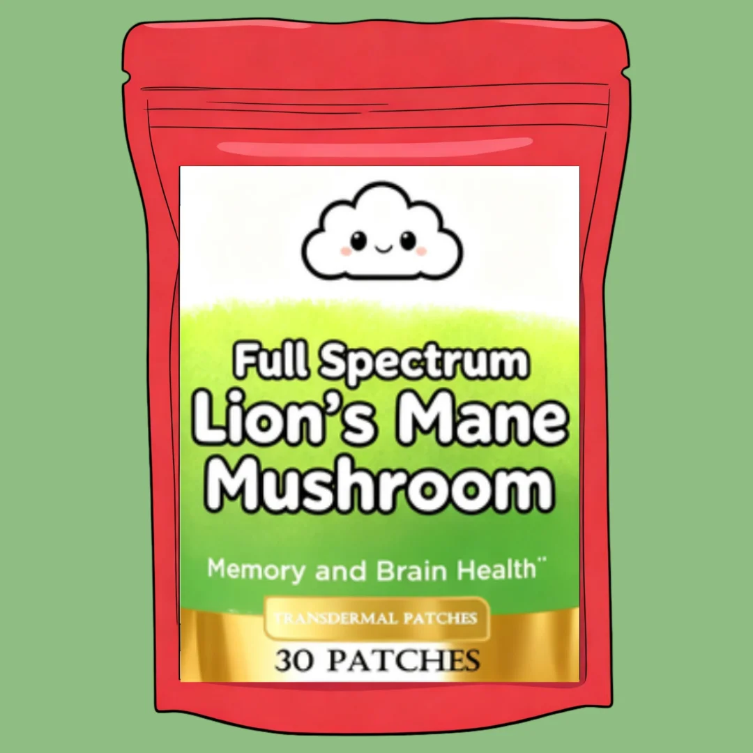 Lion's Mane Mushroom Transdermal Patches With Cordyceps, Reishi Mushroom-brain Boosting Focus & Energy 30 Patches