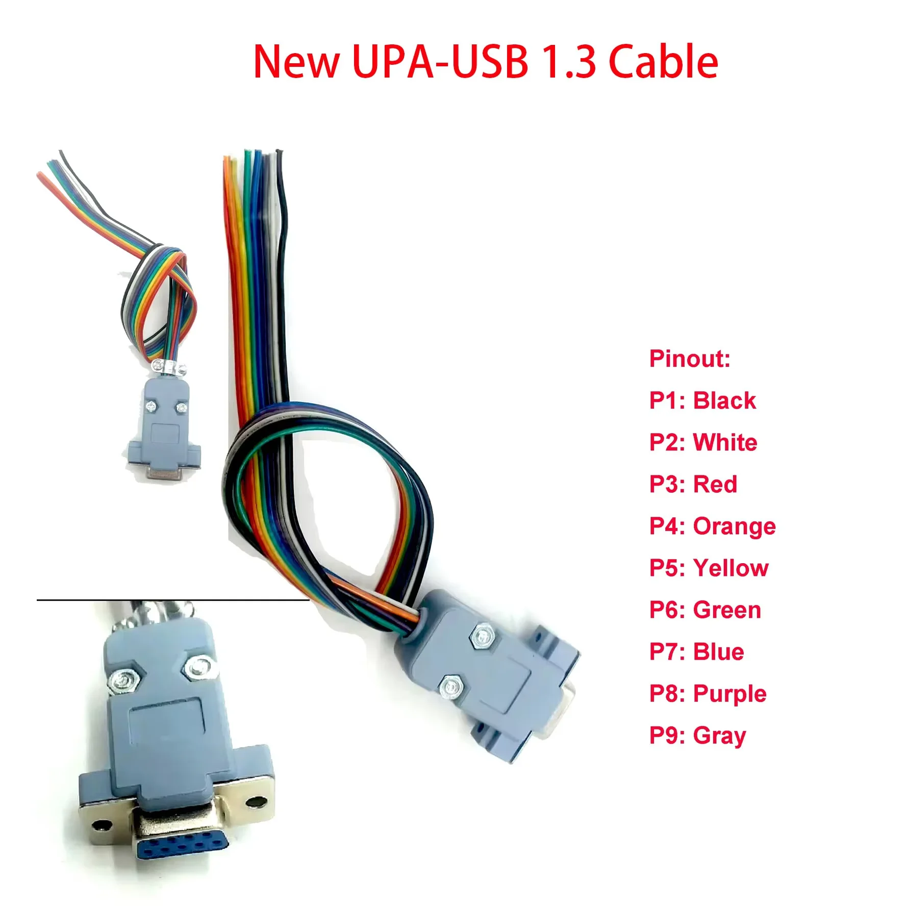 

UPA USB 1.3 Cable For UPA-USB Programmer 1.3 with UPA USB Programing S TMS NEC Eeprom Adapter ECU Pinout Tool
