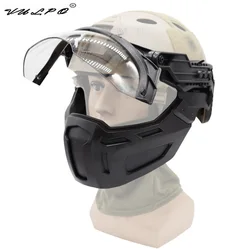 Vcorde bagNew-Casque demi-visage DulFAST, masque de chasse Airsoft, masque de paintball, accessoires de jeu CS, équipement