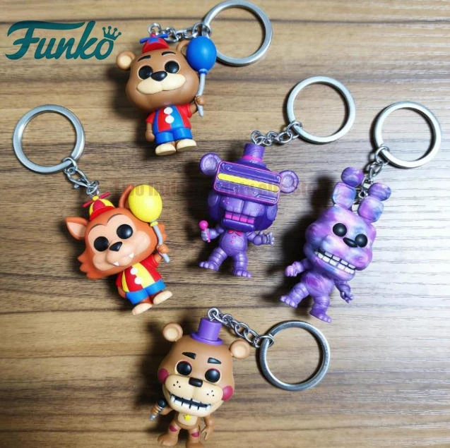 2026 El más vendido Funko Pop FNAF Freddy Fazbear Bonnie the Bunny Pocket Pop llavero figura de vinilo regalo para fanáticos del juego