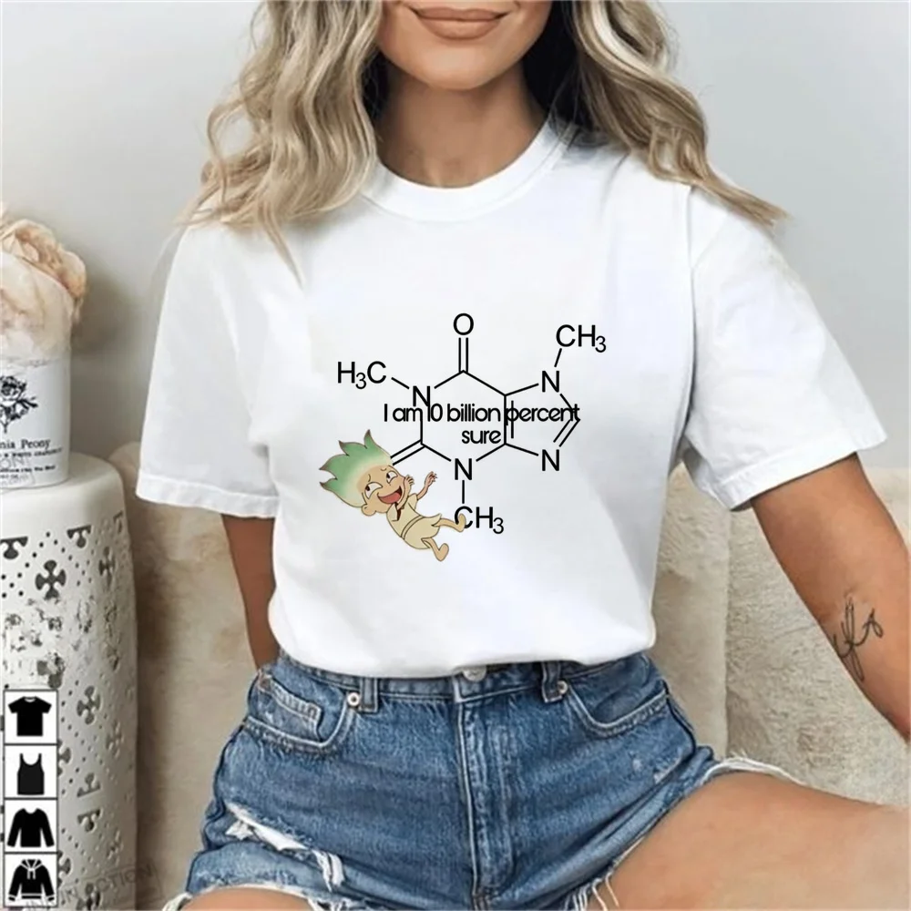 Dr Stone top tees female graphic summer cute goth korean fashion clearance sales korean fashion jojifuku summer streetwear