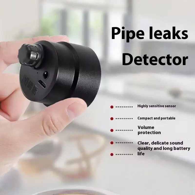 1 Set Water Cement Steel Pipe Wall Microphone Listen Detector Wall Pipe Leak Listen Detector Wireless 12mA High Strength