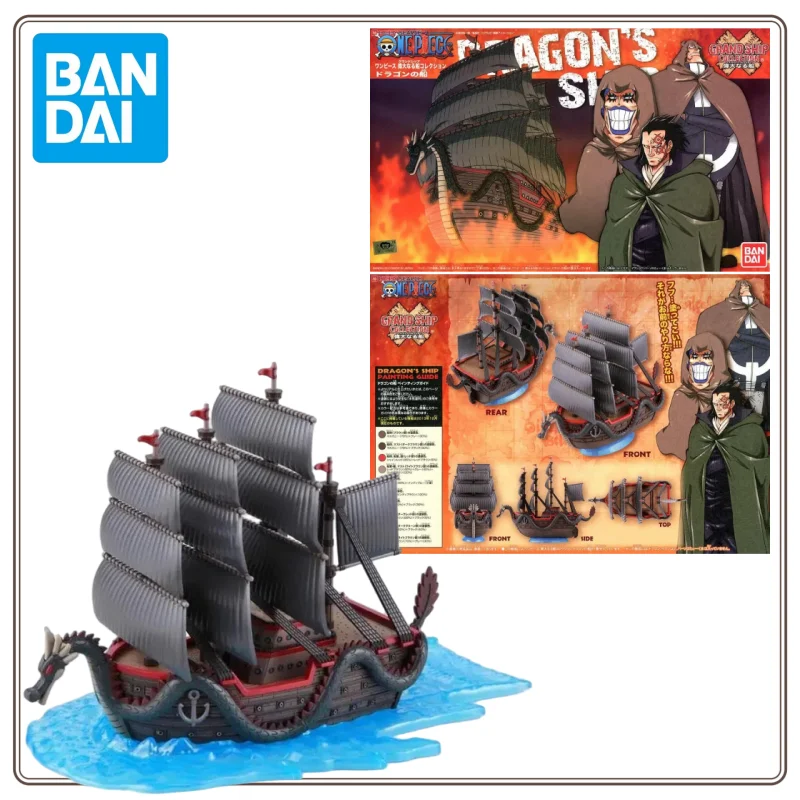 

В наличии Bandai Original One Piece Grand Ship Collection Корабль Обезьяна Д. Дракона. Аниме Фигурка Модель корабля Комплект сборки