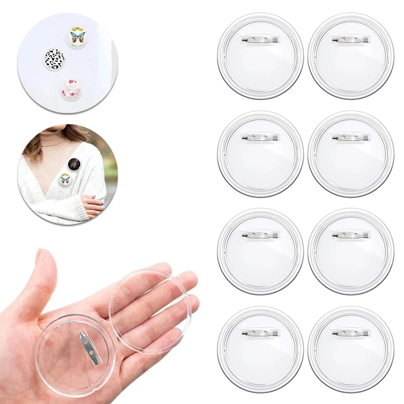 

10/30/50 шт. комплект для изготовления круглых значков «сделай сам», принадлежности для кнопок для индивидуальных брошей, именные бирки, косплей, вечерние материалы для рукоделия