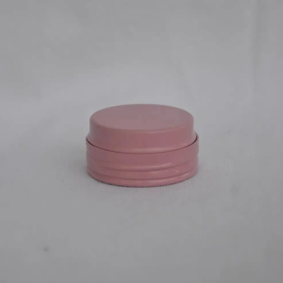 Barattolo di alluminio rosa da 100 pezzi da 10 ml Barattolo di latta in alluminio metallico da 10 g Finestra trasparente Contenitori cosmetici rosa Barattolo di stoccaggio per unghie