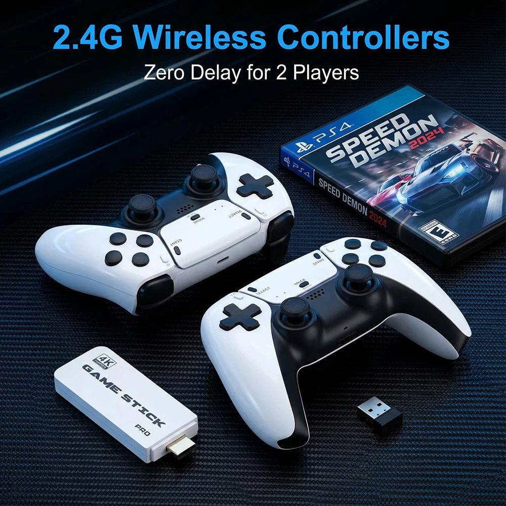 Two-Player Competitive Game Console TV 4K High-Definition Double-Player Retro Game Console PSP Game Controller view 3