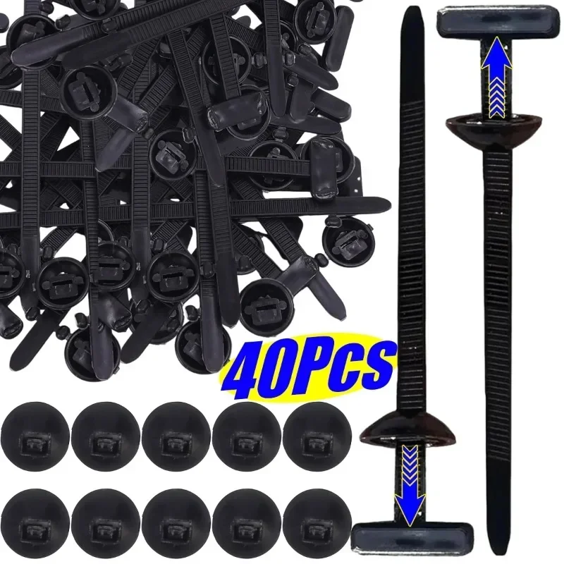 5-200Pc Carabiner Nylon Universal Tie Buckle Auto Fastener Screw Replacement Clip for Fender Trunk Engine Guard Auto Accessories