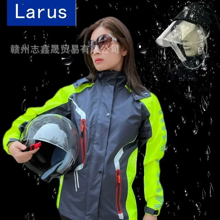 Motorcycle Raincoat Suit Rainstorm Prevention Jacket Pants Camping Hiking Fishing Raincoat Moto Rain Coat Motorcyclist Rainwear