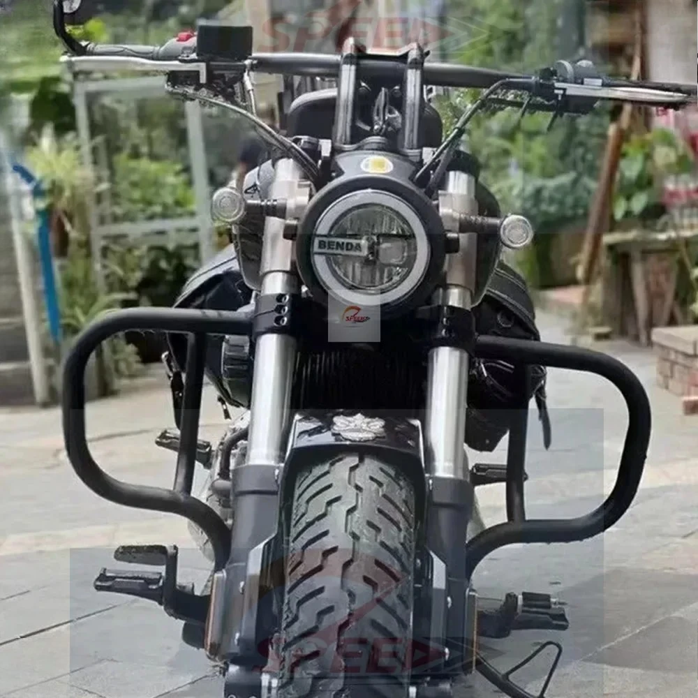 

For New Fit Benda Rock 300 Motorcycle Accessories Bumper Guard Bar Fall Protection For Benda Rock 300 Rock300