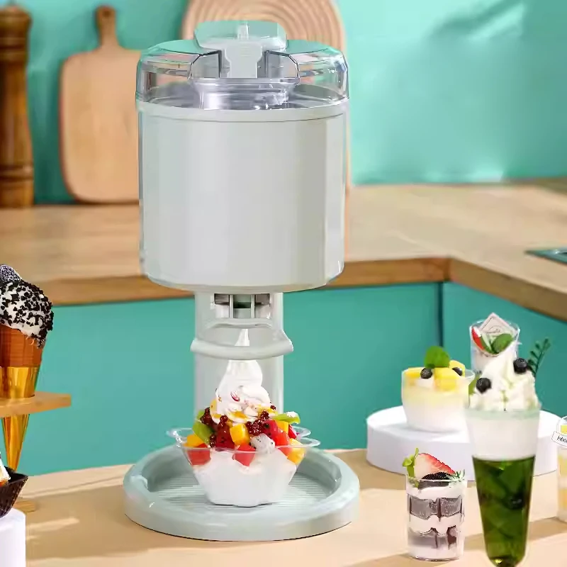 Fully automatic ice cream machine, home small children DIY homemade cone machine, ice cream machine, mini ice cream machine