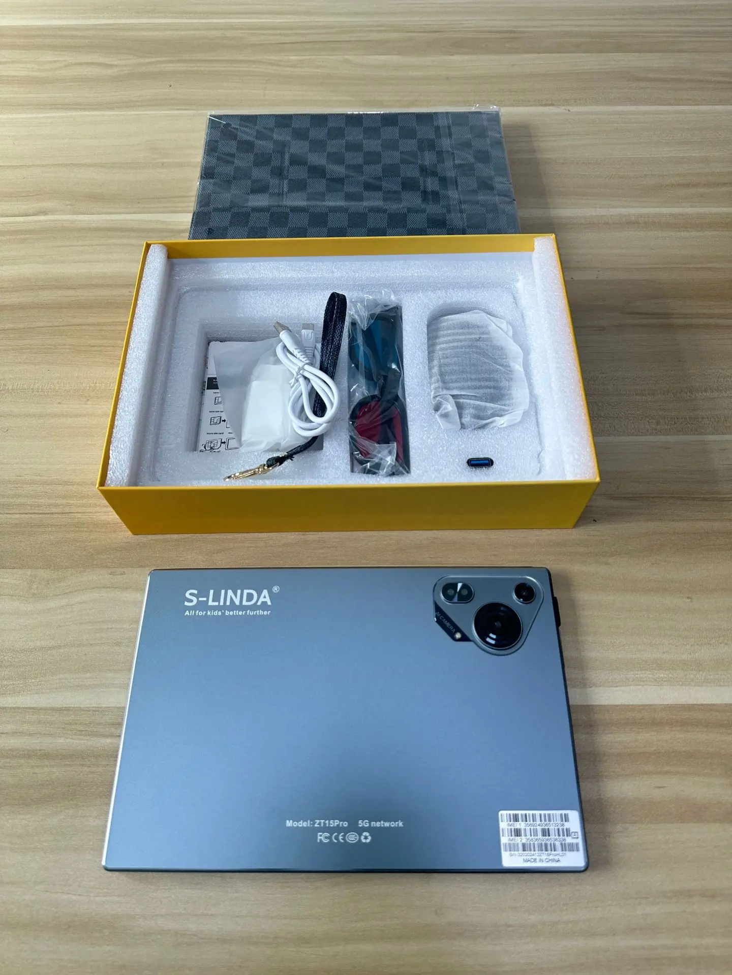 Tablet PC/S-LINDA Book/ZT15Pro/10,1 Zoll Kinder-Tablet-PC Anruf SIM