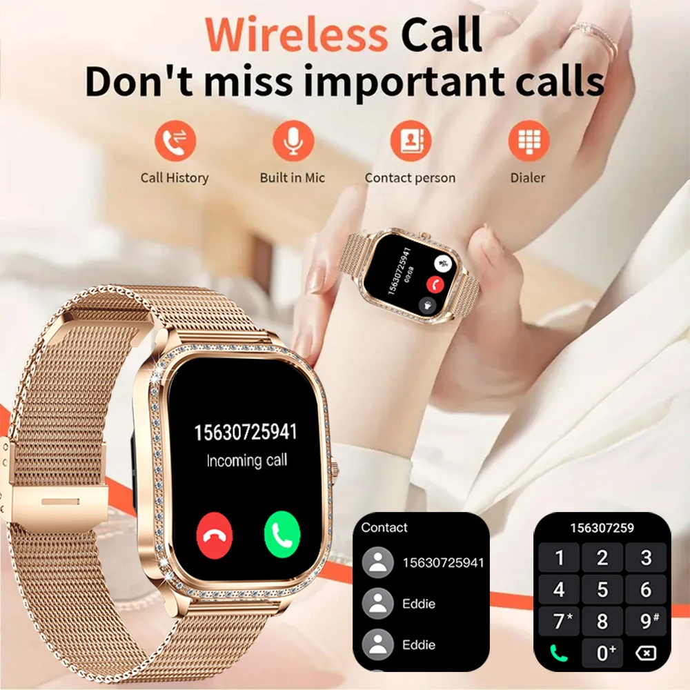 SENBONO Smart Watch for Women Answer Make Call Fitness Tracker Sleep Monitoring Massege Reminder Sport Smartwatch for Android