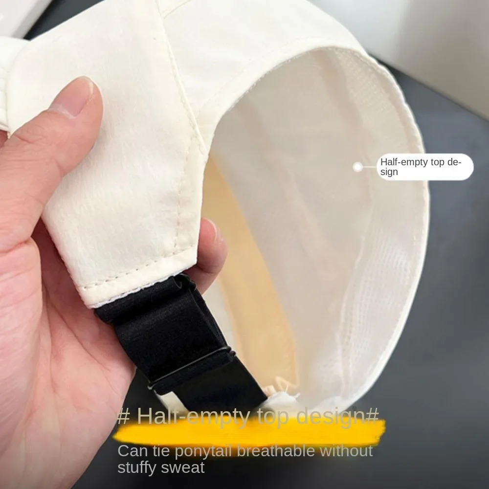 ピークキャップ 調節可能なキャップ 野球帽 サンバイザー帽子 日焼け防止 サンハット 空のシルクハット 通気性のある漁師の帽子 屋外