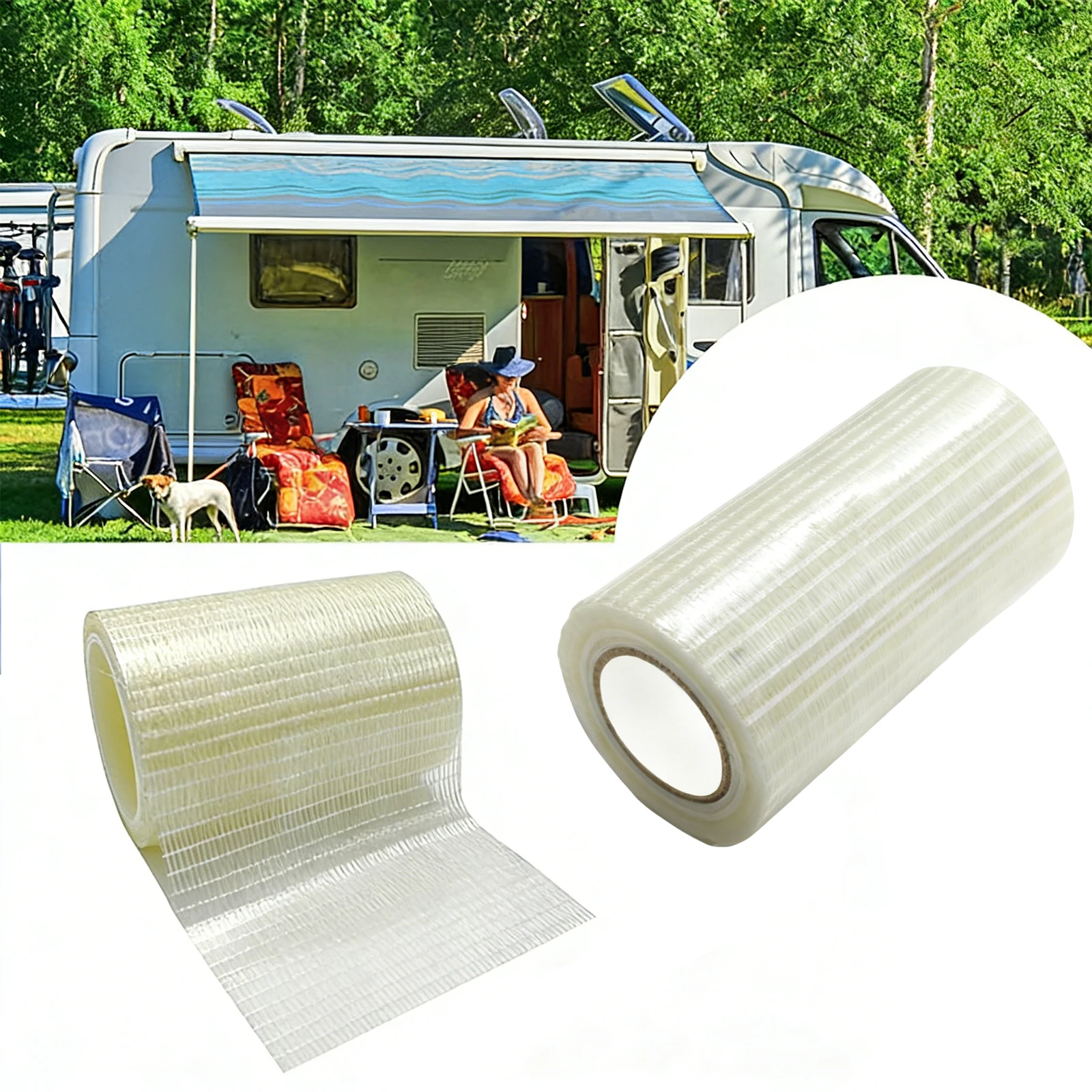 39/16/29 FT RV Awning Repair Tape,Waterproof Canvas Repair Patch Kit Tent Repair Tape for Tarp,Outdoor Repai Sail Tape for Tears