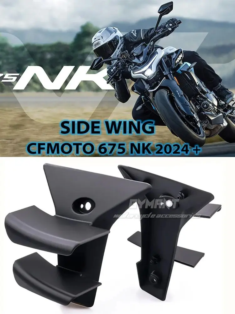 Passend für CFMOTO 675NK Seitenflügel Seitenspoiler FRONTAL SPOILERS Für CFMOTO 675 NK 2024 2025 2026 Frontspoiler Unterer Spoiler Flanke