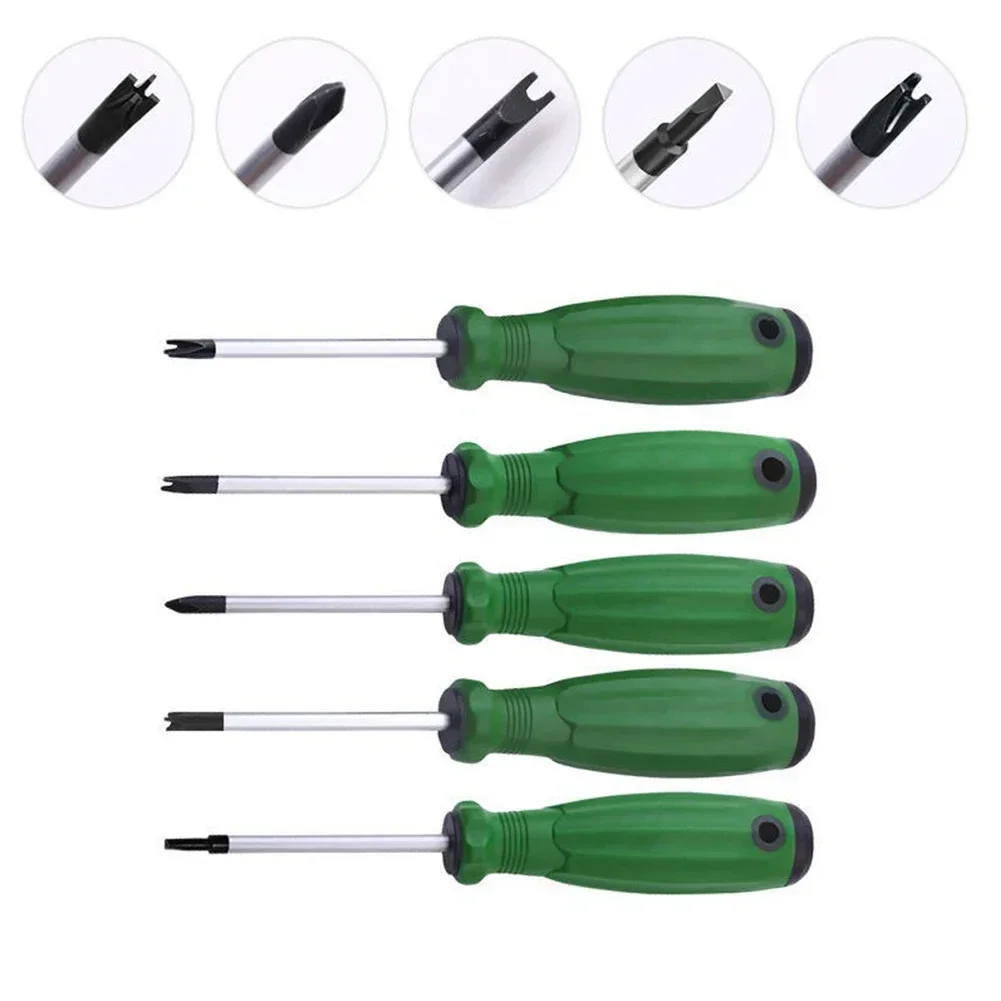 5pcs Set Special-shaped Screwdriver Special Screwdrivers Magnetic U/Y/Inner Cross/Triangle/Points Screwdrivers Repair Hand Tools
