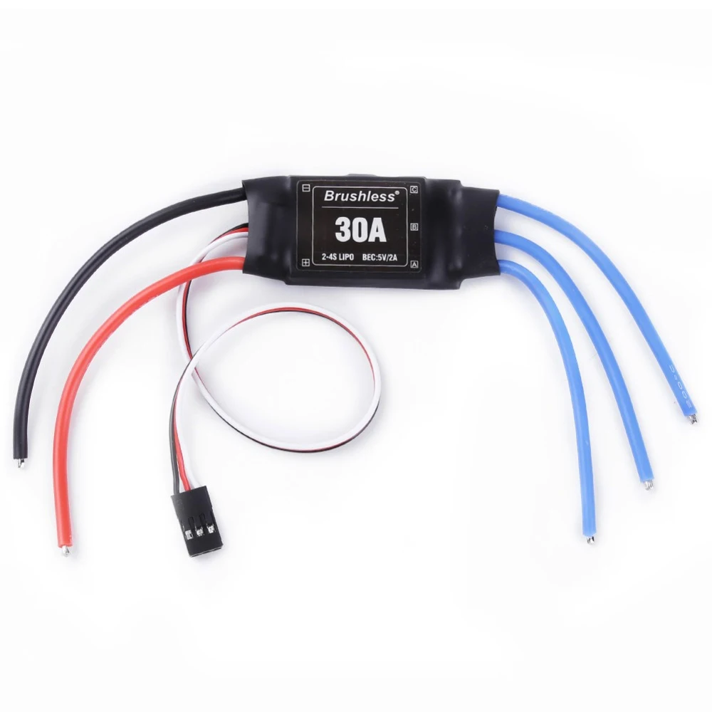 Controlador de velocidade elétrico ESC, RC Quadcopter, Acessórios DIY, 30A, 2-4S, 5V, 2A, BEC, QAV210, F450, F550, 1Pc