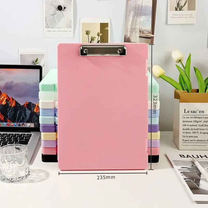 Ins-Style Morandi Color Series Storage Two-In-One Folder Pad A4 Transparent Document Box Writing Clipboard