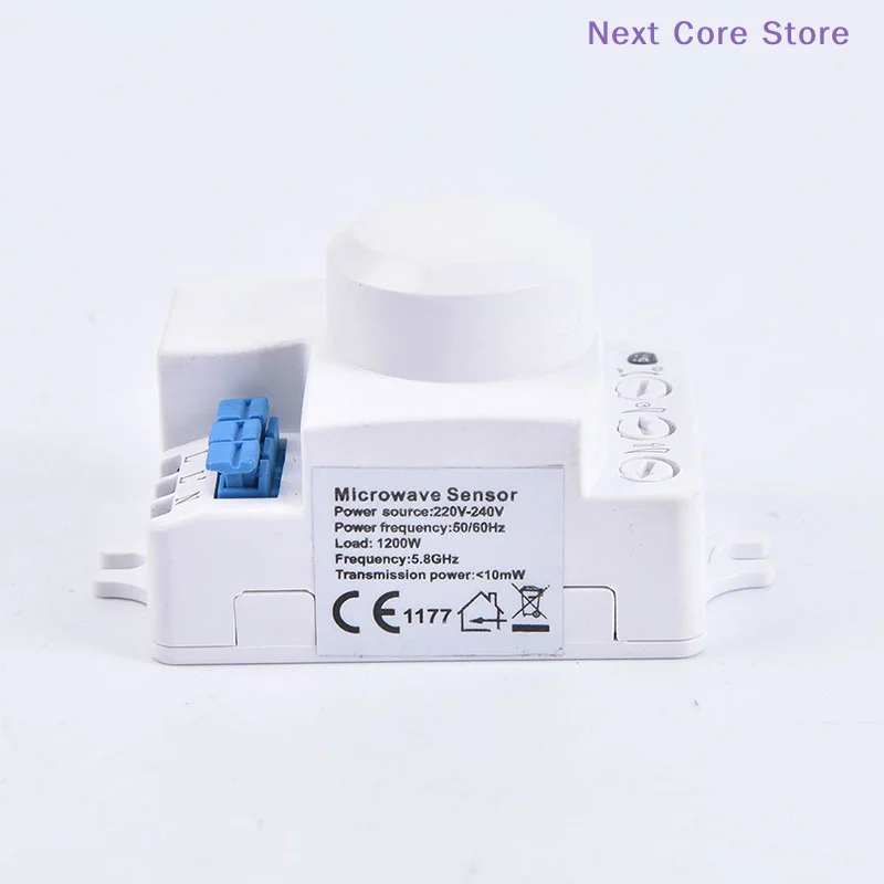 [NC]Microwave Sensor Switch 5.8ghz HF 220V LED 360 Degree Radar Motion Body Sensor[NC]