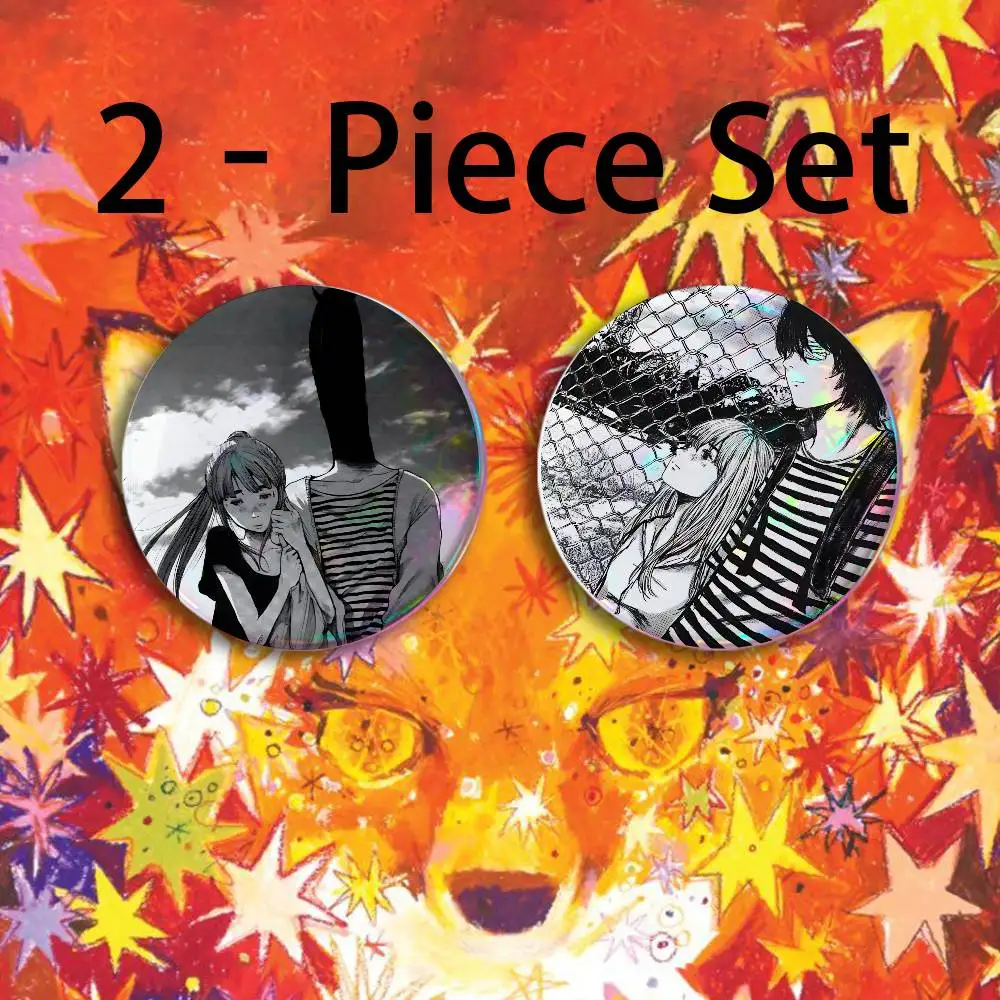 G-Goodnight Anime P-Punpun Button Pin Single Pack Anime Merch for Ita Bags Badge Collectible Buttons