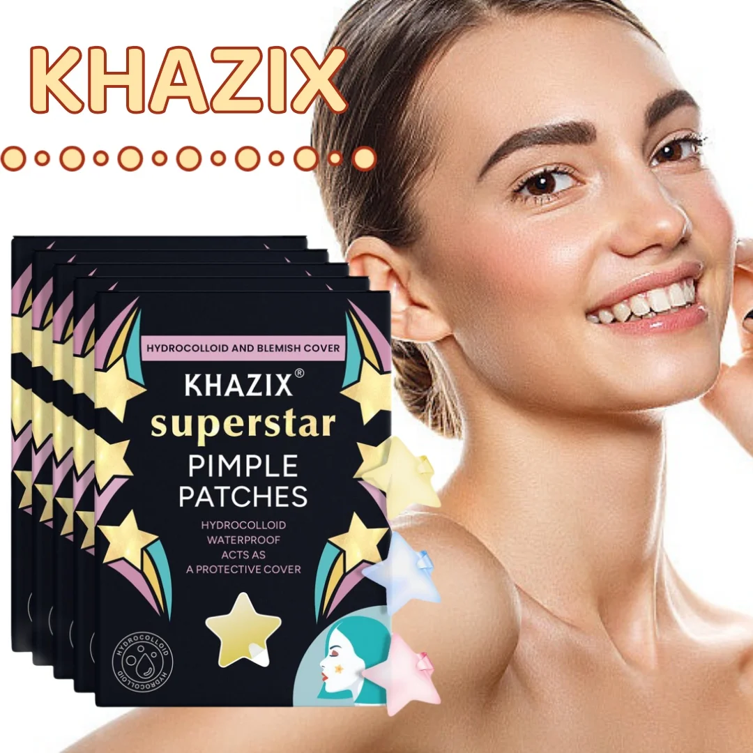 1400pcsHigh-Grade Star Cartoon Acne Patch - New Trendy Facial Essential Multi-Spec & Multi-Color Invisible Skin Care Patch.