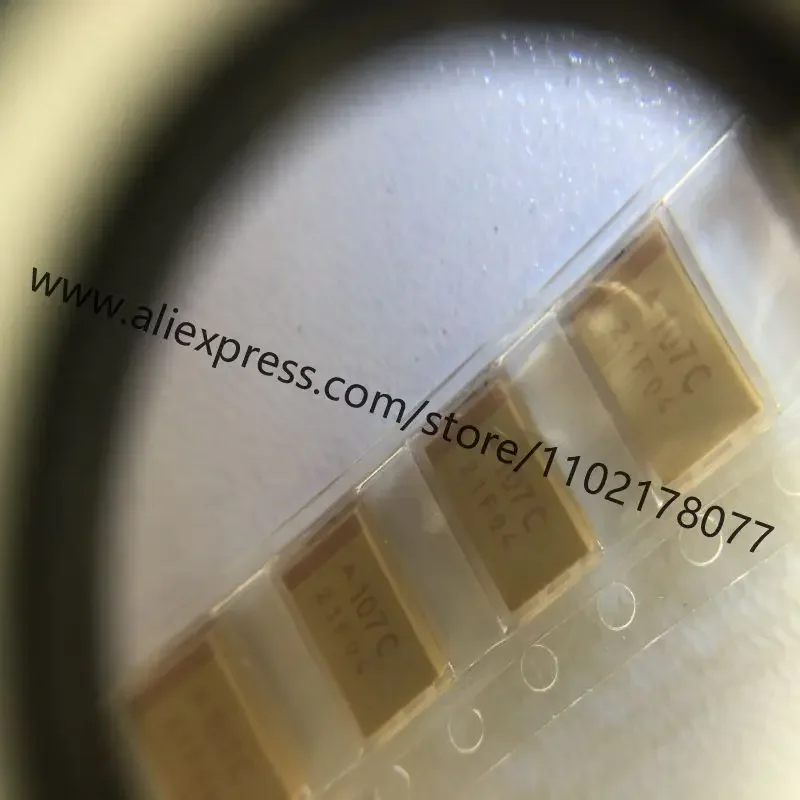 10~500Pcs TAJD107K016RNJ Tantalum Capacitor-Solid SMD 16V 100uF 2917 ESR=600mOhms 10% Free Shiping