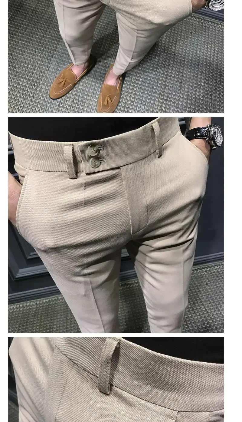 2026 Neue Frühling-Herbst Mode Herren Business-Hosen Männliche Lässige Gerade Hosen S31 Herren Anzughosen – Detail 8