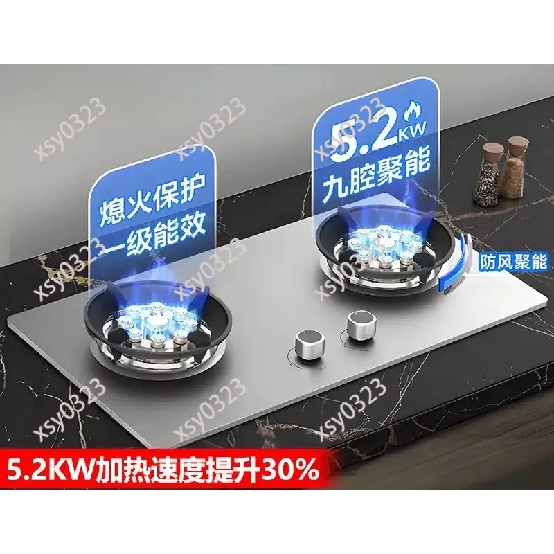 

Dual Burner Gas Cooktop Embedded & Tabletop Use Energy Saving For LPG Gas Kitchen Stove